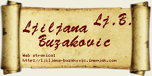 Ljiljana Buzaković vizit kartica